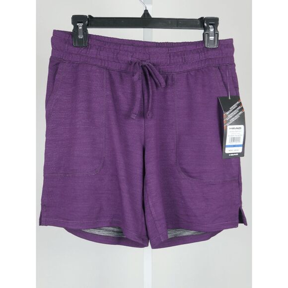 HEAD Blackberry Men's  Wine Heather Super soft Drawstring Shorts XS - Picture 2 of 8